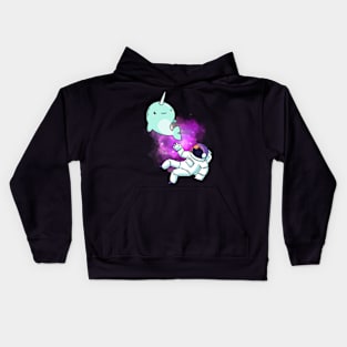 Narwhal in Space Kids Hoodie